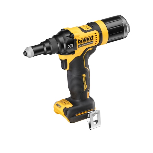 A DEWALT DCF403NT cordless brushless drywall screwdriver, shown in yellow and black, designed for professional construction and installation use.