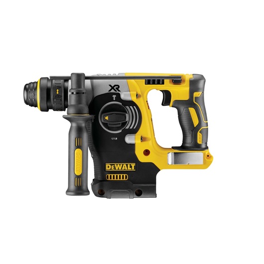 DEWALT cordless rotary hammer drill with side handle, yellow and black, model DCH274N.