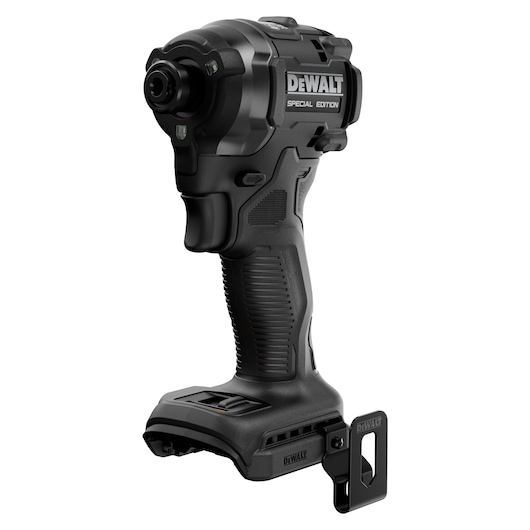 Greyscale render of  bare unit DEWALT x McLaren F1 Team 18V XR Special Edition Compact Impact Driver