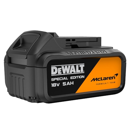 DEWALT battery special edition, 18V 5Ah. SKUs: DCK2223MP2T-QW, DCK2223MP2T. Photography category.