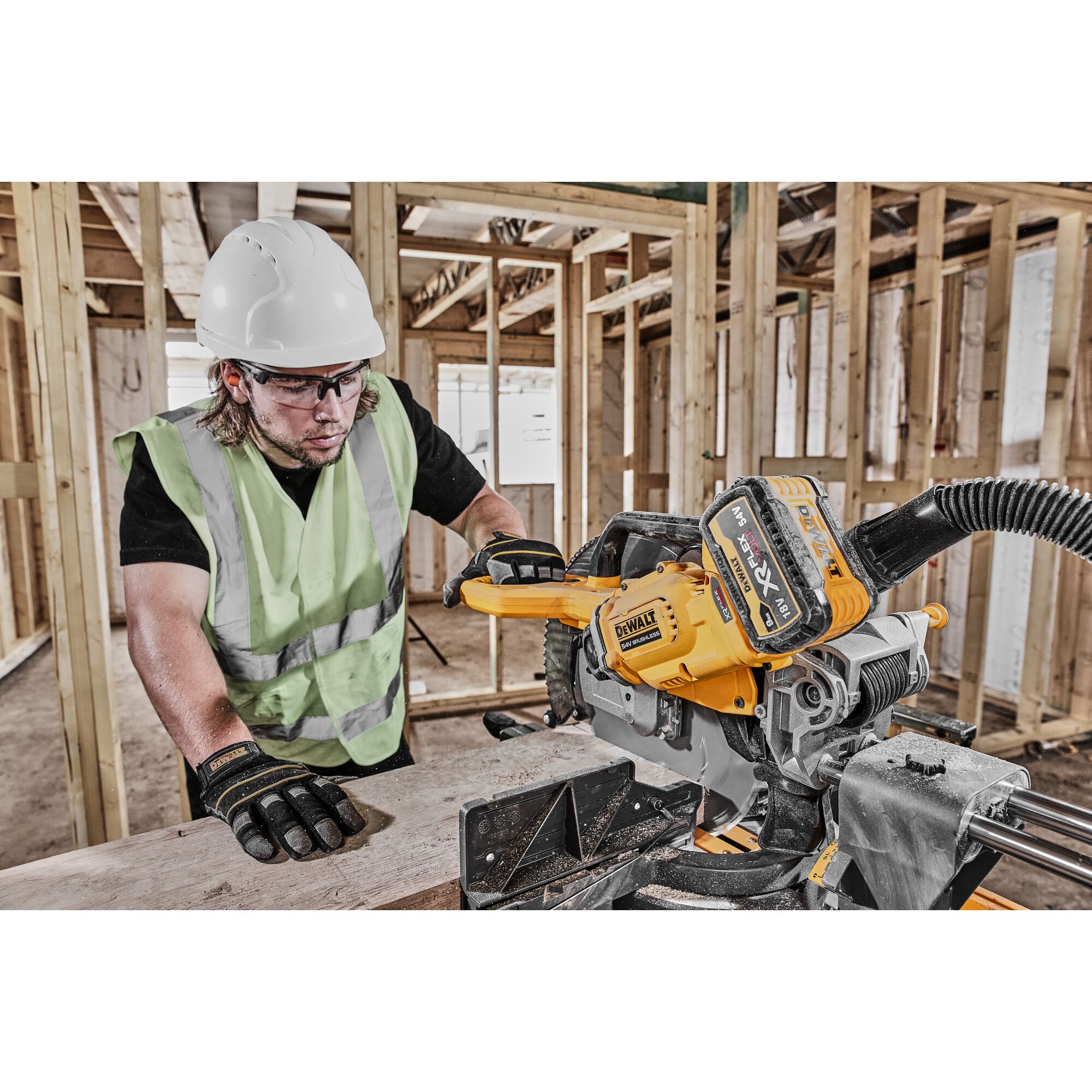 54V XR Flexvolt 305 mm Skyvbar kapp/-gjærsag, naken enhet | DEWALT