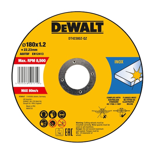 180mm x 1.6mm x 22.23mm