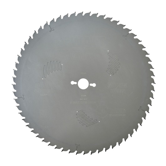 Circular saw blade for wood by DEWALT with 70 teeth, diameter 400mm, model DT4338.