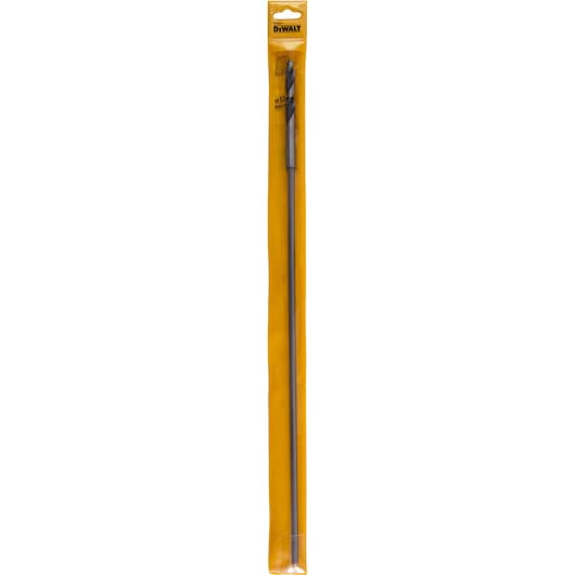 A DEWALT DT4873 extra long drill bit in its original yellow packaging, designed for masonry drilling.
