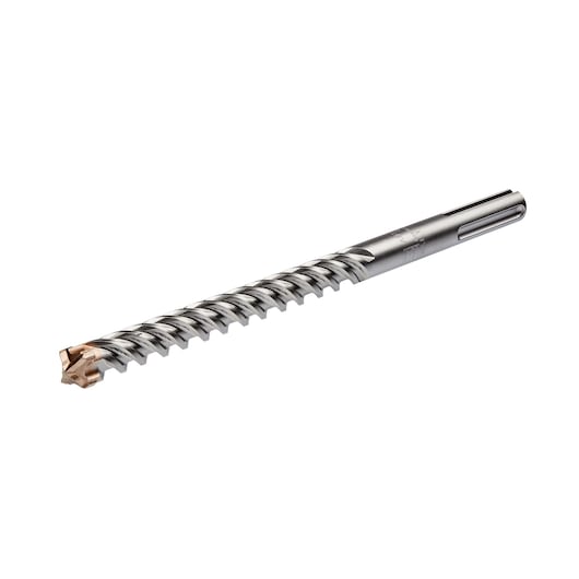 A DEWALT DT60818 metal drill bit with a spiral flute design and a reinforced tip, shown against a white background.