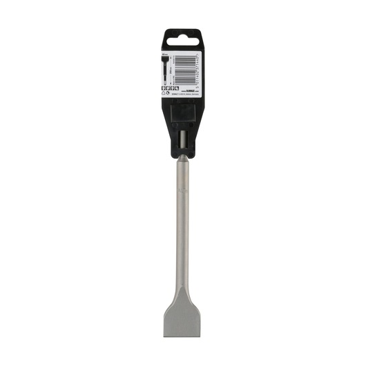 DEWALT DT6803 flat chisel with packaging, designed for use with power tools; silver shaft and black label.
