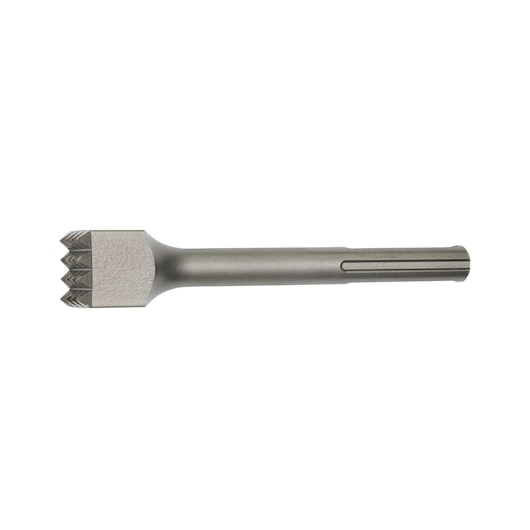 DEWALT DT6838 masonry chisel with toothed head for stone, shown on a white background.