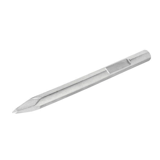 A pointed steel chisel, likely used for demolition or masonry work, displayed on a white background.