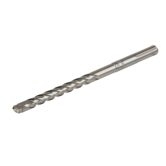 A single DEWALT SDS-Plus masonry drill bit with a spiral flute design, shown on a white background.