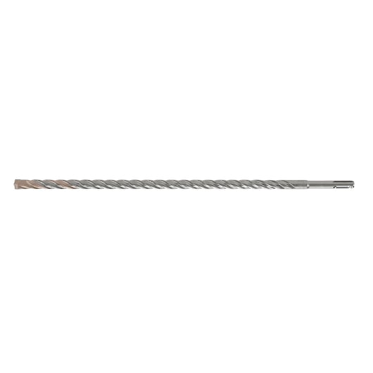 Long spiral metal drill bit with SDS shank, suitable for masonry and concrete drilling.
