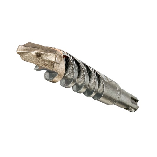 Close-up image of a DEWALT DT9567 masonry drill bit with a spiral flute design and carbide tip, shown on a white background.