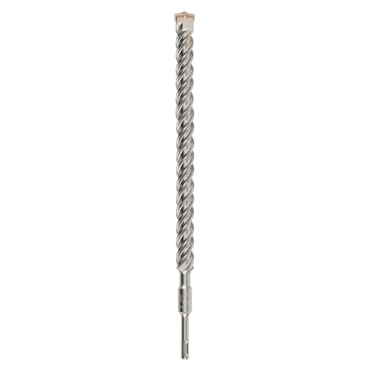 A DEWALT SDS-plus masonry drill bit with a spiral flute design, shown vertically on a white background.