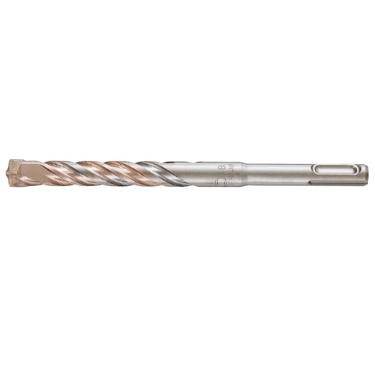 A DEWALT DT9839 metal rotary hammer drill bit with spiral flutes, designed for tough concrete or masonry drilling tasks.