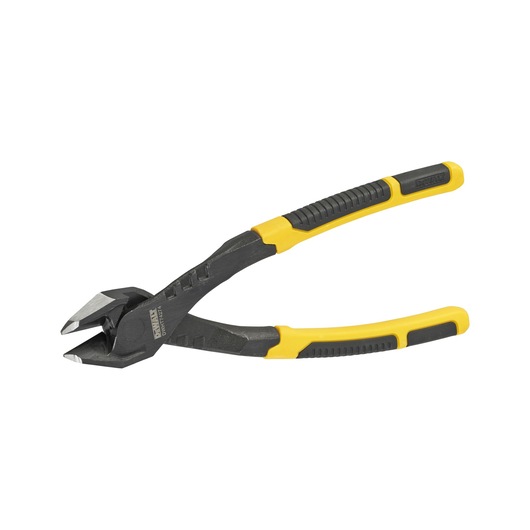DEWALT diagonal cutting pliers with black and yellow ergonomic handles, designed for cutting wires and cables.