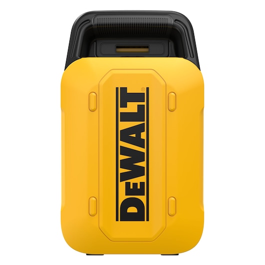 Powershift 554WH battery stands upright, side view