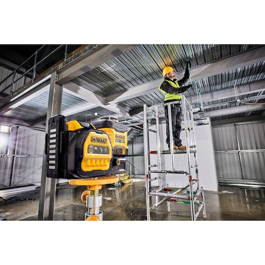 12 V/18 V XR 3 X 360 linjelaser med grønn stråle - Naken