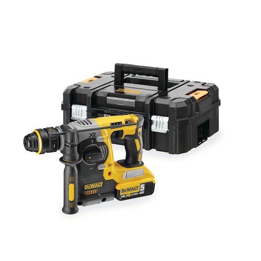 Borhammer SDS-Plus 18V XR børsteløs, 3 funksjonsvalg, TSTAK