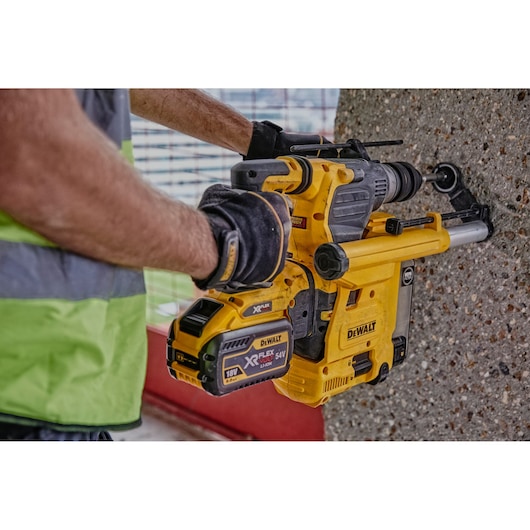 BORHAMMER SDS-PLUS 54V XR FLEXVOLT BØRSTELØS MED 3 FUNKSJONER OG HURTIG BYTTBAR CHUCK
