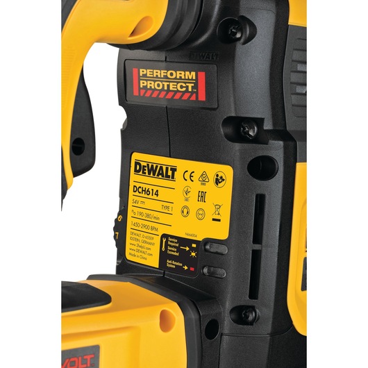 54V XR FLEXVOLT 45mm Borhammer - 2 X 9Ah