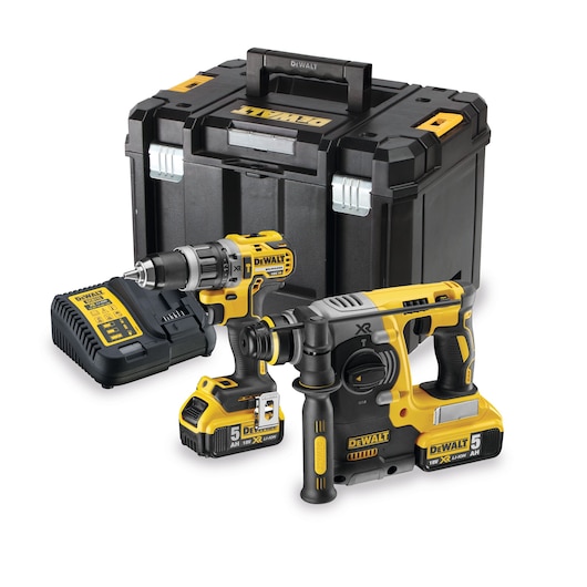 18V XR Børsteløst Twin Kit – 2 x 5,0 Ah