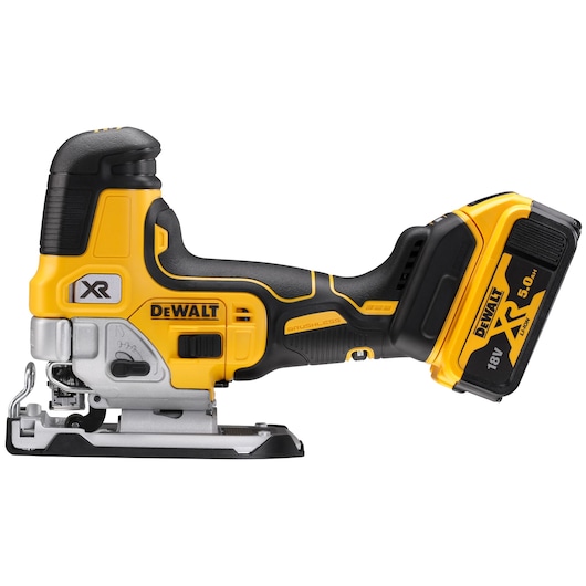 18V Stikksag børsteløs med body grip - 2 x 5.0 Ah