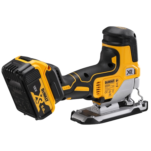 18V Stikksag børsteløs med body grip - 2 x 5.0 Ah