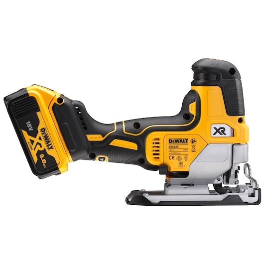 18V Stikksag børsteløs med body grip - 2 x 5.0 Ah