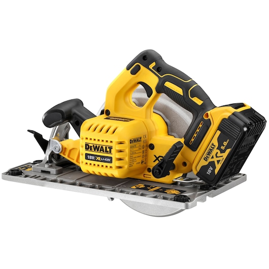 18V XR Børsteløs skinnekompatibel sirkelsag 184mm