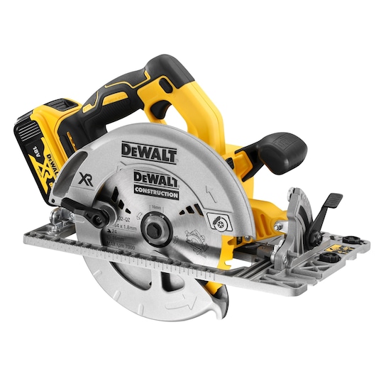 18V XR Børsteløs skinnekompatibel sirkelsag 184 mm