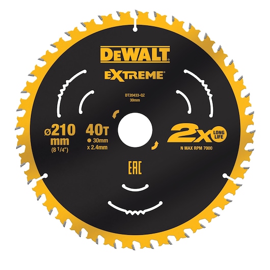 EXTREME sirkelsag (210 x 30 mm) (40 tenner)