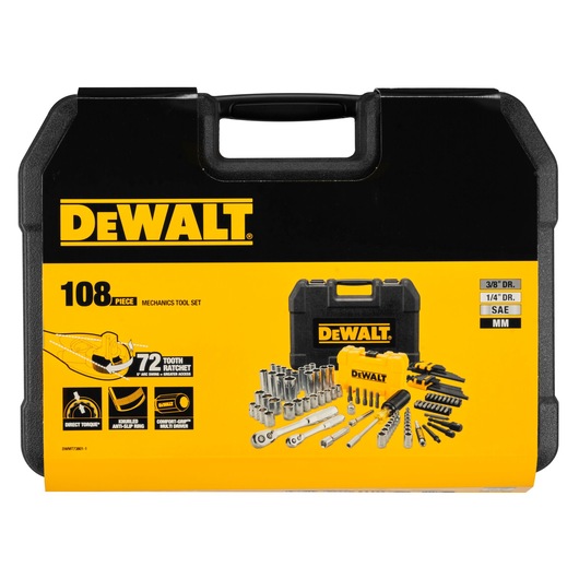 1/4" 3/8" Pipenøkkelsett - 108 deler